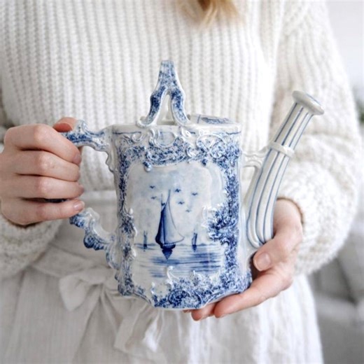 Antique Delft Hand-painted Watering Can – Early 1900s - Etsy Australia
