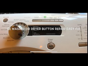 GE washer or dryer button repair easy fix