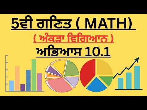 5th CLASS MATH EX. 10.1 ( ਅੰਕੜਾ ਵਿਗਿਆਨ ) EASY SOLVED ANSWERS @Zebtalk