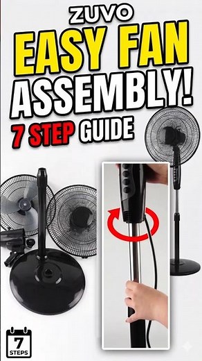 How to Assemble the Zuvo 16" Pedestal Fan | Step-by-Step Guide #ZuvoFan #FanAssembly