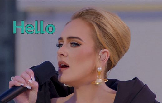 [4K60带歌词] Hello - Adele - One Night Only - Los Angeles - 2021 - 阿黛尔此夜唯一演唱会