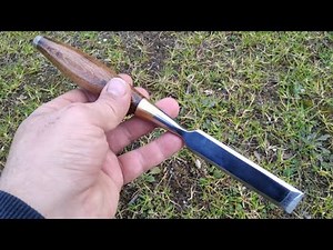 OLD RUSTY BROKEN HANDLE CHISEL RESTORATION (RESTORATION AND CUSTOMIZE)