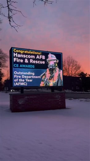 🇺🇸📢 Reveille at daybreak on Hanscom AFB. What a sound! Turn up the volume and enjoy. Our installation roadside marquees are a trusted source for timely updates across the base. Whether it’s important announcements or recognizing our outstanding military and civilian teammates, the marquees help keep Team Hanscom in the know. | Hanscom Air Force Base