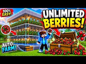 🍓 Minecraft Berry Farm Tutorial | Easy & Automatic Sweet Berry Farm#minecraft