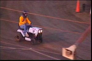 Bakersfield Speedway Lawn Mower Drag Races 10-24-09. #bakersfield #dirttrackracing #lawnmowerracing | RealFast.TV