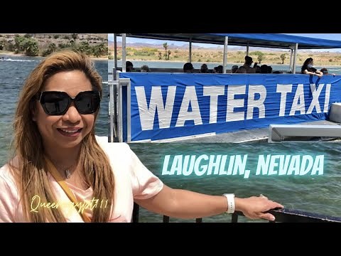 WATER TAXI RIDE - Laughlin, Nevada - My trip from Aquarius Hotel to Harrah's Hotel