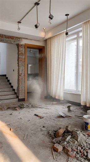 Bare walls to this luxurious Dining Area: Before and After #beforeandafter #transformation