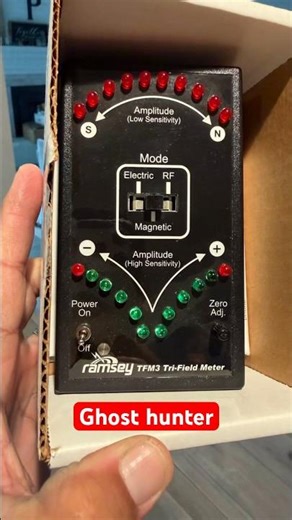 Now I can start hunting ghost with my new Ramsey TFM3 Tri Field meter. lol #ghosthunting