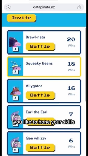 Think you’ve got what it takes to top the leaderboard? 👑 Check out this quick tutorial to learn how to gear up, power up, and claim victory at www.datapinata.nz ​🪅⚔️ | 2degrees