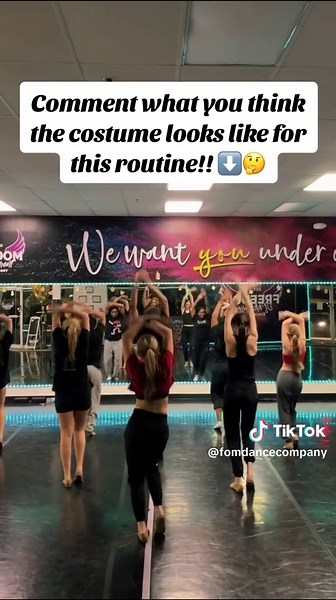 Comment what you think the costume looks like for this routine!! ⬇️🤔 #dancestudio #danceteam #compseason #dreamteam #jazz #dancecompetition #competitiondance #dancer #dance #dancing #dancers #dancersoftiktok #dancelife #fun #friends #slay #getmefamous #viral #blowthisupforme #trending #excited