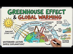The Greenhouse Effect & Global Warming Explained (Whiteboard Animation)