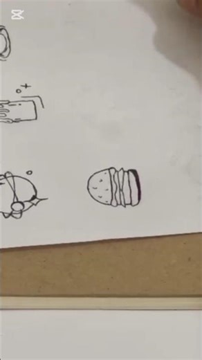 Drawing sticker part -4🍔#art #sticker #shorts