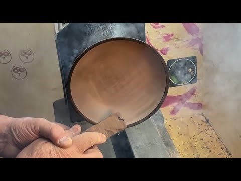 I rubbed 2 pieces of wood together…turning a gorgeous black walnut bowl and burning the rim