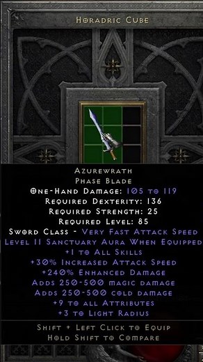 Azurewrath identification - D2:R