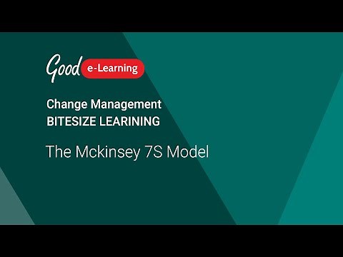 Change Management: The Mckinsey 7S Model (Change Management Foundation & Practitioner)