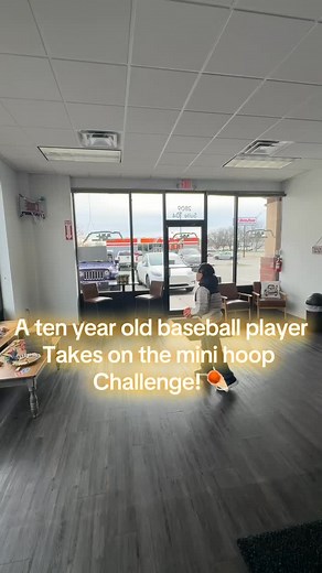 1.6K views | A ten year old baseball ball player takes on the mini hoop challenge! #healthylifestyle #minihoop #minihoop #basketballchallenge | Bluffs Nutrition Lounge | Facebook