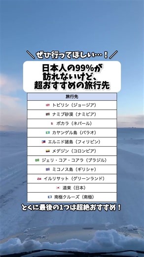 日本人の99%が訪れないけど、超おすすめの旅行先 #shorts