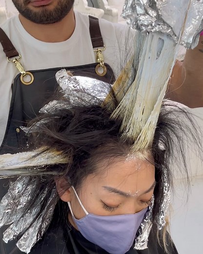 S A R M A D N A J E M | Balayage🙌🏼 . . . . . #matrix #socolormatrix #socolorsync #lightmaster #olaplex #hairtutorial #colorsync #allaboutdahair... | Instagram