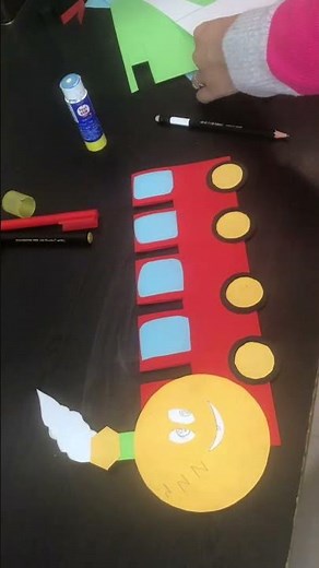 Paper train craft #papercraft #craft #craftideas #crafts #train #diy #diycraft