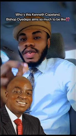 "As a Christian, would you have followed Kenneth Copeland as one capable of mentoring you in the way of the Lord? Talk more of being the man whose blueprint Bishop Oyedepo followed. As a Christian you need to find out who your pastor's pastor is." - The Gospel Sherriff