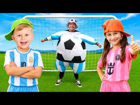 Kids Play Fun Soccer Challenges