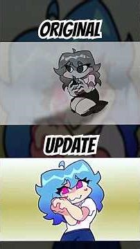 FNF SKY REBORN ORIGINAL VS UPDATE CUTSCENE #fnf #fnfmod #animation #sky