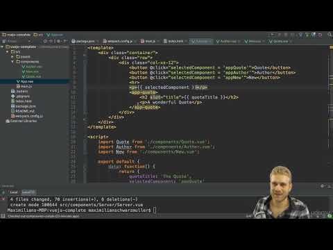 09 Advanced Component Usage - 125 Switching Multiple Components with Dynamic Components
