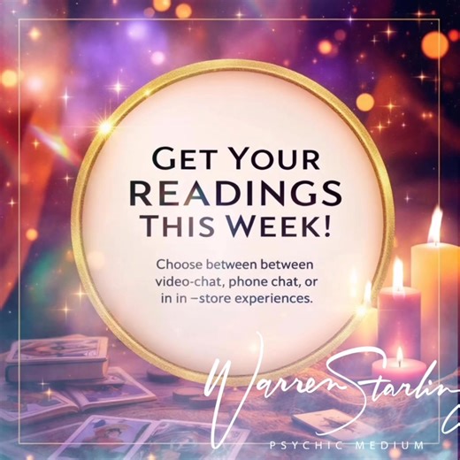 ✨ Exclusive this week at Free Spirit ✨ Greetings, Warren here, your guide between worlds—psychic medium, tarot reader, and seer of the stars. This week, only a few sacred slots remain for walk-ins, video chat, and telephone consultations at Free Spirit. If you seek messages from the beyond, a glimpse into love readings, or guidance etched in the stars, this is your moment. Availability is incredibly limited and on a first-come, first-served basis. @everyone Services offered: Psychic readings Tar
