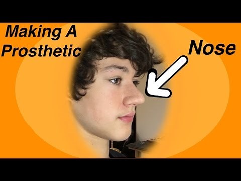 Making And Applying A Gelatin Prosthetic Nose