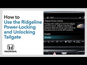 MY26 Ridgeline | How to Use the Honda Ridgeline Power-Locking and -Unlocking Tailgate