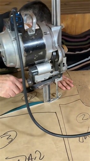 Precision Fabric Cutting,Following Marked Lines With a Powerful Cutting Machine #cutting #machine