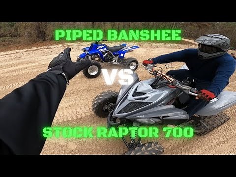 Piped Banshee vs Stock Raptor 700