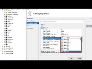 How to Generate Schema and Data Scripts in Older SQL Server Versions