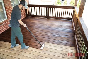 How to Stain a Deck the Easy Way | FixThisBuildThat