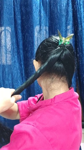 Simple & Stylish Juda with Butterfly Clip 💖 #shorts #hairstyle