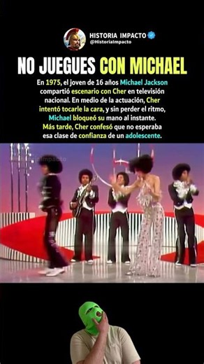 El adolescente Michael Jackson bloqueó a Cher en la televisión #shorts