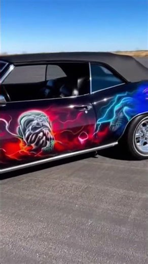 This Convertible Muscle Car Got A Legendary Paint Job 😍 #customization #carculture