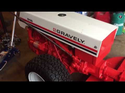 The Best First Impression Ever Of A Gravely 546 Walk Behind Tractor Restoration