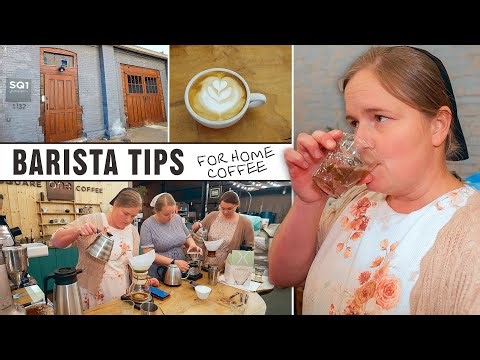 We took Barista Classes (tips for better coffee at home)