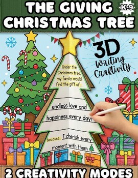 3D Christmas Tree Writing Craft