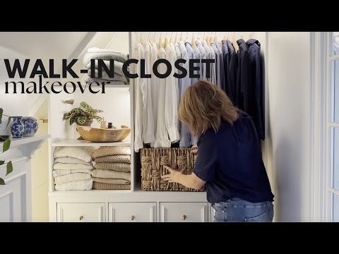 DIY Small Walk-in Closet Build & Makeover | IKEA Hack + Tiny Space Transformation