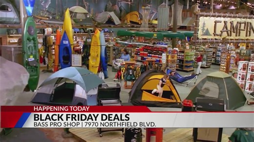 Bass Pro Shops in Denver offering Black Friday deals on outdoor gear