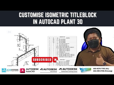 Customize Isometric Titleblock in Autodesk AutoCAD Plant 3D