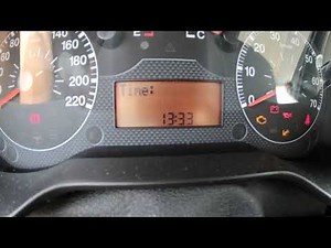 Fiat Grande Punto how to change the digital clock