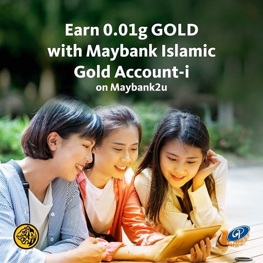 Start trading gold as low as RM10 with Maybank Islamic Gold Account-i (MIGA-i) online via #Maybank2u! It’s Shariah-compliant and backed by physical gold, so you can convert your gold investment into a physical minted gold bar. Plus with the future order feature, you can buy and sell gold at your preferred price without the need to monitor every day. Login to Maybank2u and apply for a MIGA-i account easily and instantly for free! T&Cs apply. | Maybank