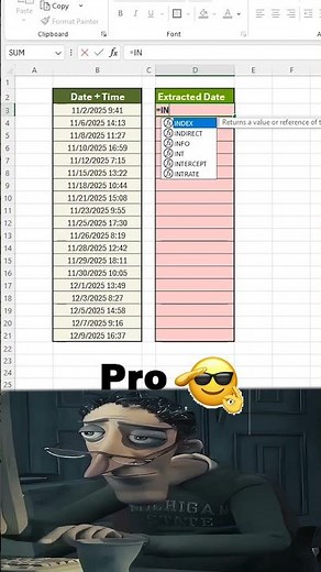 Extract ONLY the Date from DateTime in Excel (1 Second Trick) ⚡