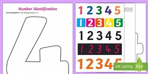 I Can Identify the Number 4 Worksheet