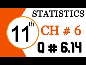 1st Year Statistics Chapter 6 Question 6.14 - 11th Class Statistics Chapter 6 Probability