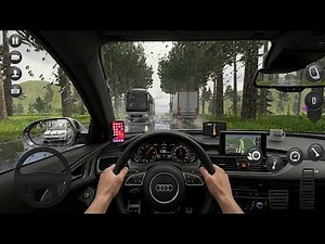 Truck Simulator: Ultimate - Audi S7 POV Rain Drive | Chandler To San Diego
