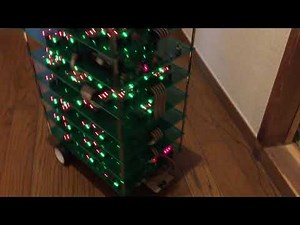 オール・トランジスタ4ビット・コンピュータ 「CPU1738」で製作した自律走行ロボット